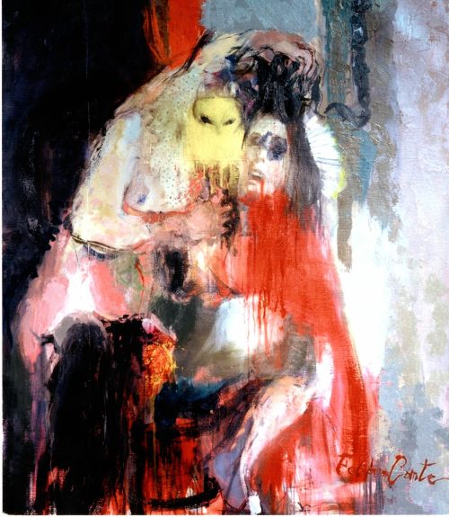 "Je te baise la bouche Iokanaan" _ Fabienne COMTE, Huile sur toile, 2006 140 x 120 cm